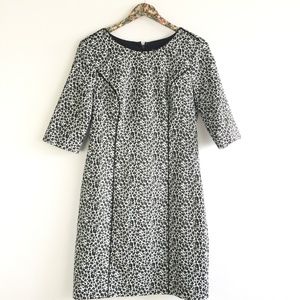 Banana Republic Black White Sheath Dress